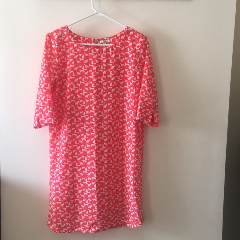 Cat print dress